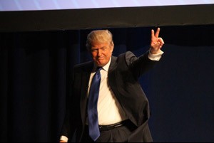 TrRump-LeavingCPAC-2011